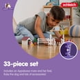 thumbnail image 4 of Schleich Horse Club - Juego de caballos invitados de Hannah Juego de juguetes de establo de caballos de 20 piezas que incluye muñeca de Mare Foal Hannah y estatuilla de perro Juguetes de caballo para, 4 of 5