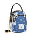 thumbnail image 7 of FORMRS Crossbody Bag for Women Quilted Travel Shoulder Cell Phone Purse with Chain Strap Handbag, White Polar Bear, 7 of 7