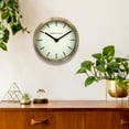 thumbnail image 5 of Westclox 6" Metal Gold Analog Quartz Accurate Table/Wall Clock - Accurate Timekeeping, 5 of 6