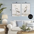 thumbnail image 3 of Stupell Industries Serene Heron Birds 2 Piece White Framed Giclee Art Set design by Hannah Dawson, 30 x 20, 3 of 8