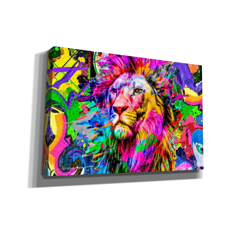 Epic Graffiti 'Lion,' Canvas Wall Art, 60 Epic Graffiti 'Lion,' Canvas Wall Art, 60