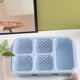 thumbnail image 1 of Bento Lunch Box Set | Meal Prep Containers for Adults | Stackable & Easy-Clean Plastic | 5-Compartment Food Storage | Microwave & Dishwasher Safe | Green Blue Beige Pink | 9.25x6.1x1.96in, 1 of 6