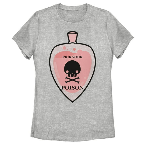 Women's Lost Gods Halloween Pick Your Poison  Graphic Tee Athletic Heather 2X Large
