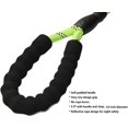 thumbnail image 2 of Strong Nylon Dog Leash Rope with Comfortable Padded Handle Training Lead for Medium and Large Breeds Dogs - Heavy Duty 5ft Long (Fluorescent Green), 2 of 4