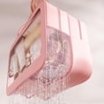 thumbnail image 4 of Bolsa de aseo de viaje, bolsas de aseo para mujeres que viajan, bolsas de lavado transparentes para guardar maquillaje, artículos de tocador, toallas a mano, para viajes de negocios, fitness, natació, 4 of 5