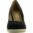 round toe espadrille wedge