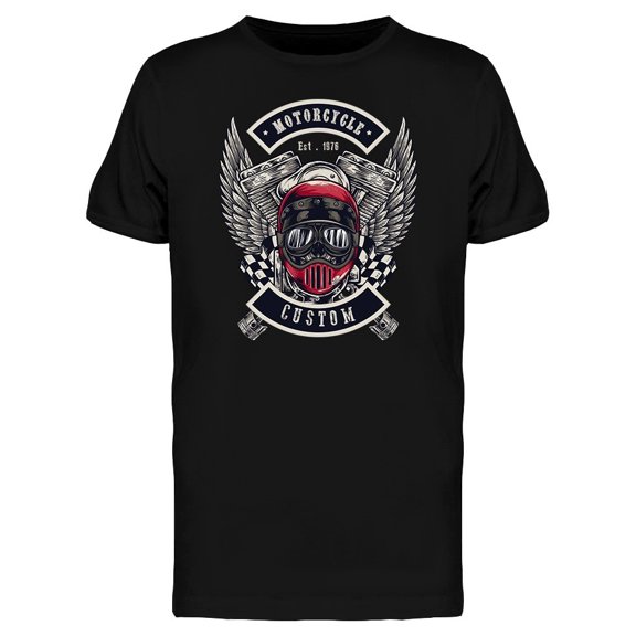 1976 Motorcycle Custom Tee Men's -Image by Shutterstock