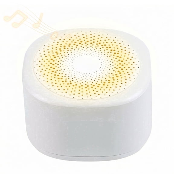 Mini Sound Machine for Baby Kids Adult: Portable White Noise Machine with 10 Non Looping Natural Soothing Sounds & 7 Color Night Lights, Brown Noise Machine for Travel Camping Home Office
