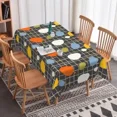 thumbnail image 5 of Nanqianyi Rectangular Tablecloth 60x70,Abstract Stain Proof and Oil-resistant Table Cover for Kitchen Restaurant, 5 of 6