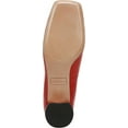 thumbnail image 5 of Franco Sarto Womens Natalia Square Toe Heel Pumps Crimson Red Leather 9W, 5 of 5