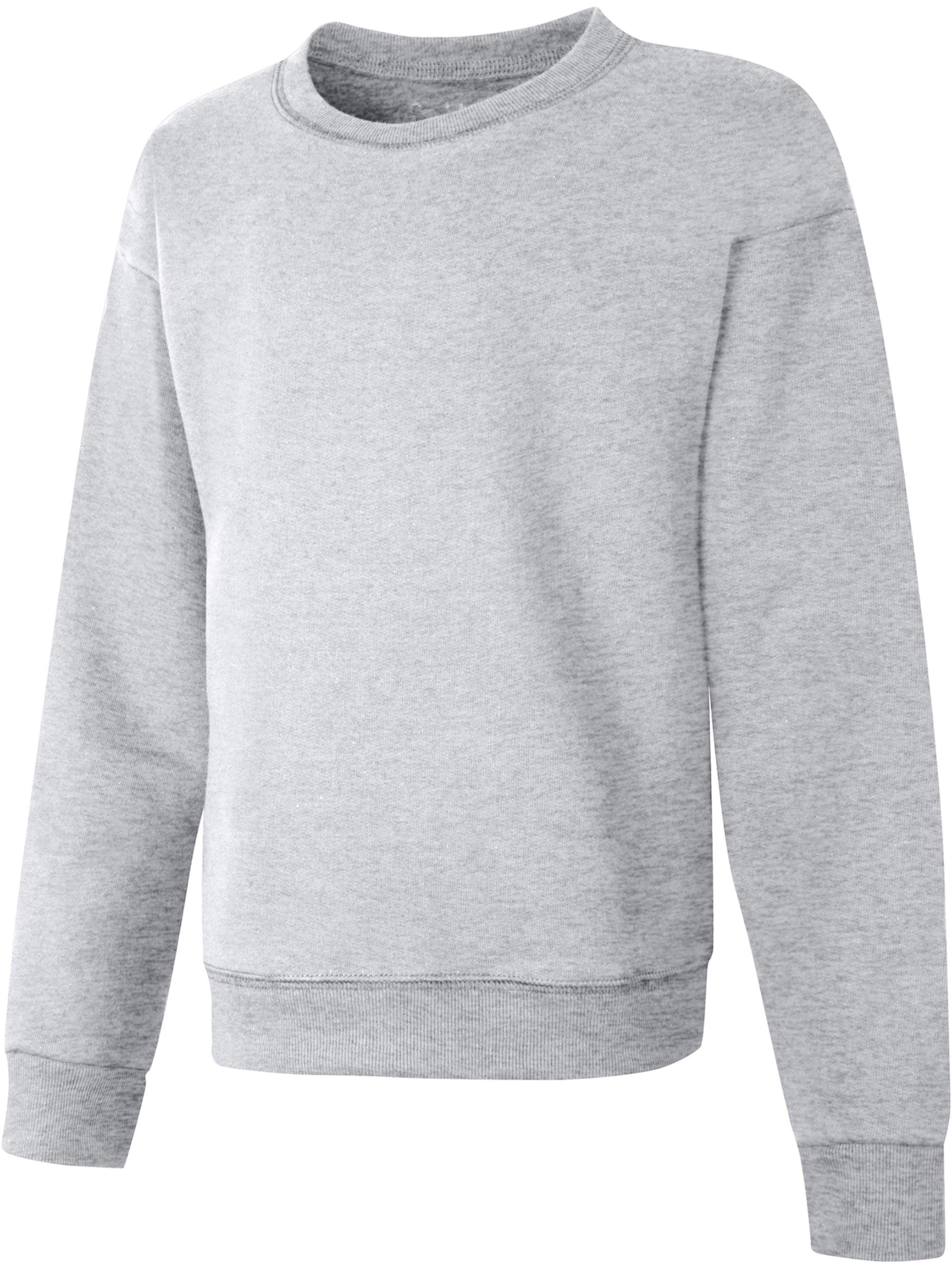 grey hoodless sweatshirt