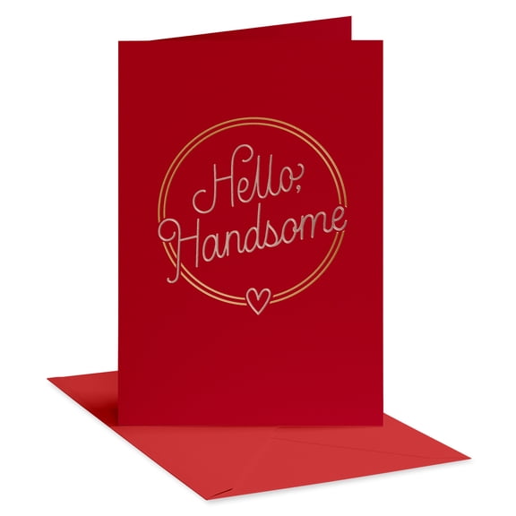 American Greetings Romantic Valentine's Day Card for Him (Hello, Handsome)