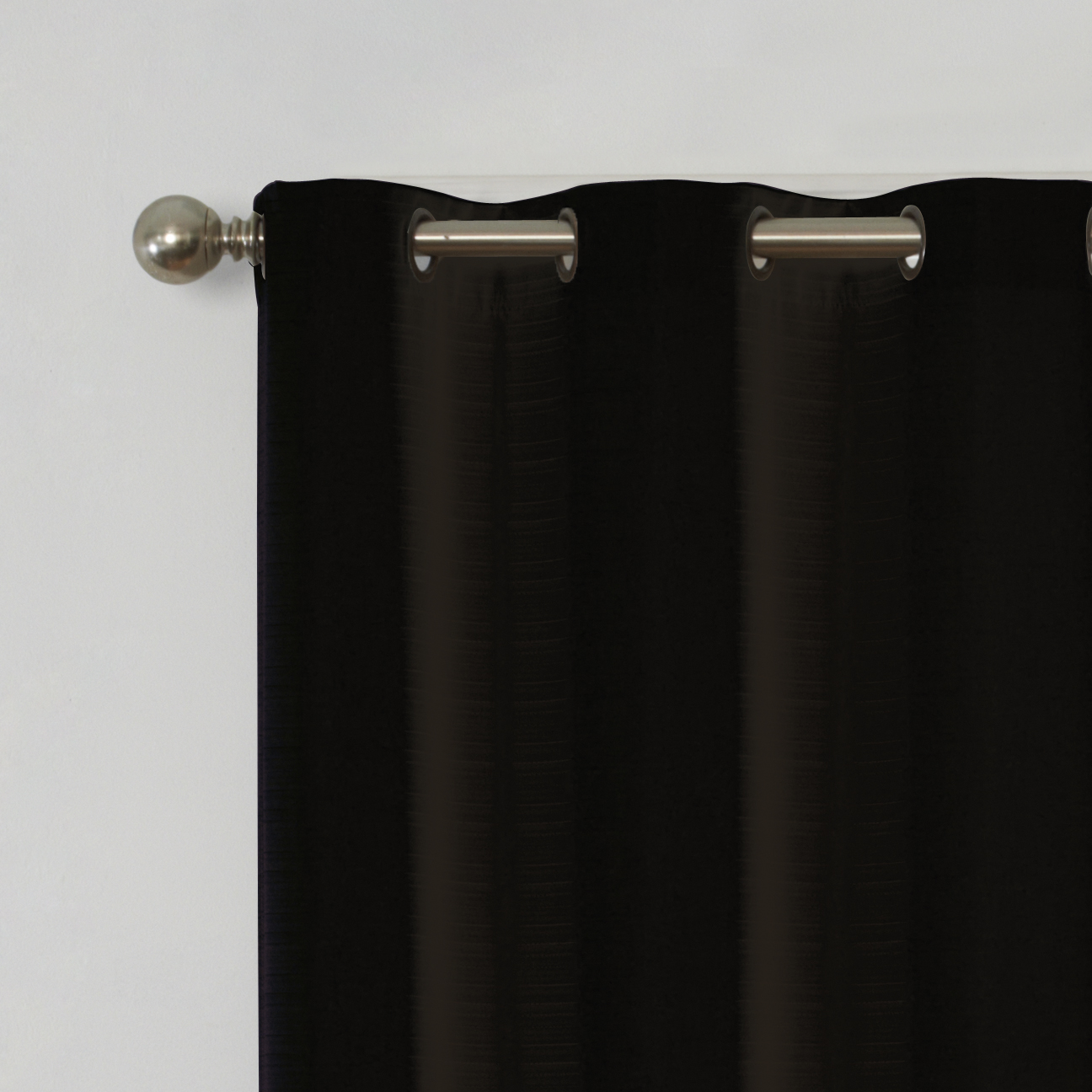 Eclipse Nottingham Thermal Energy-Efficient Grommet Curtain Panel, 40" x 84", Black - image 2 of 5