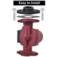 thumbnail image 6 of iMeshbean 1/8HP 3Speed Cast Iron Circulator Pump,Outdoor Furnace,Hot water heat,Solar,115V, 6 of 13