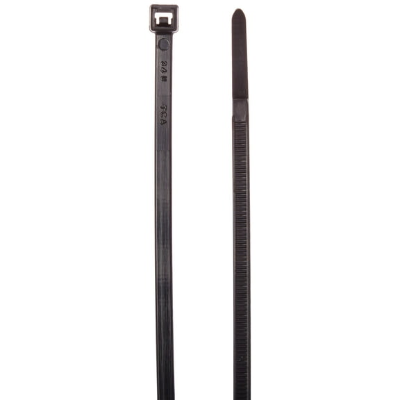 HellermannTyton T50L0UVC2 UV Stabilized, 15.35" Long, Black, 100/Pack