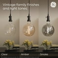 thumbnail image 5 of GE Vintage Style LED Light Bulbs, 60 Watt, ST19 Edison Bulbs, Medium Base, 2pk, 5 of 6