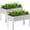 Silver-2PS, variant on CloudRest Pro 48"Raised Garden Bed with Legs Metal Elevated Planter Box Drainage Hole
