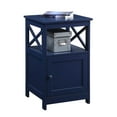 thumbnail image 3 of Convenience Concepts Oxford End Table with Storage Cabinet and Shelf, Cobalt Blue, 3 of 6
