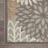 Nourison Tropical Oasis Indoor/Outdoor Modern Floral Natural 3'6" x 5'6" Area Rug, (4' x 6')