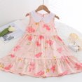 thumbnail image 1 of LOVZFMLL Fashion Spring And Summer Short Sleeve Round Neck Ruffle Dress Princess Skirt, 1 of 3