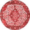 thumbnail image 1 of Ahgly Company Indoor Round Medallion Red Traditional Area Rugs, 6' Round, 1 of 4