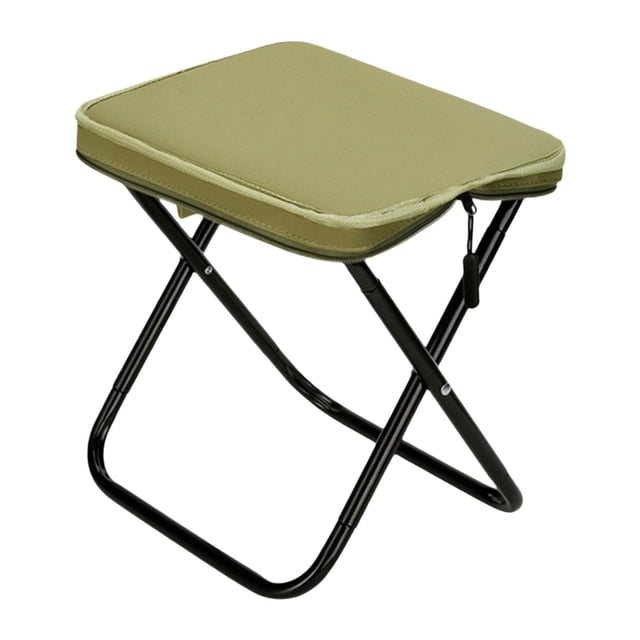 Pie de taburete plegable en el escabro compacto de marco compacto para acampar silla de asiento portátil para acampar para salón de viaje