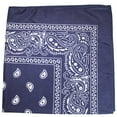 thumbnail image 1 of 250 Pack Qraftsy Paisley 100% Polyester Bandanas - Bulk Lot (Navy Blue), 1 of 2