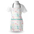 thumbnail image 3 of Doodle Apron Pastel Colored Ethnic Bohemian Figures Traditional Art Pattern with Modern Design, Unisex Kitchen Bib Apron with Adjustable Neck for Cooking Baking Gardening, Multicolor, by Ambesonne, 3 of 3