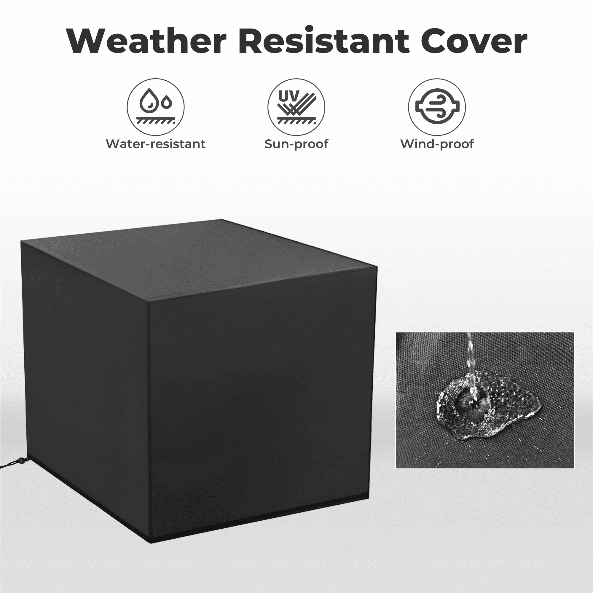 Ovios 42 Inch Wicker Rattan Propane Fire Pit Outdoor Fire Pit Table with Cover 50000 BTU Gas Fire Pits for Deck Garden