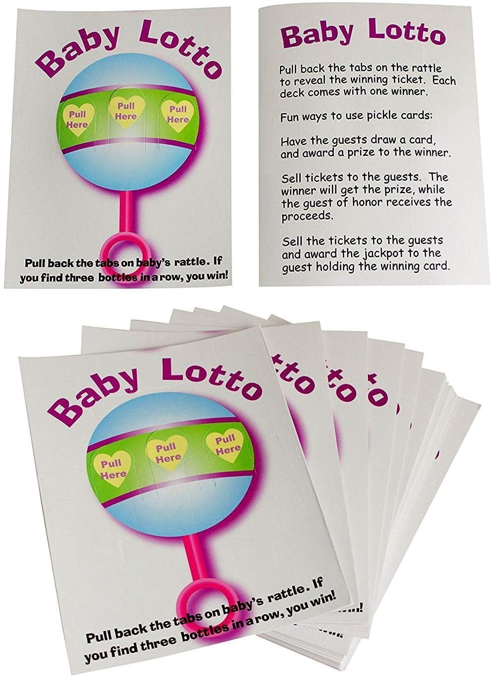 Tytroy Baby Shower Lotto Party Game Baby Lotto (48 Pack)