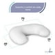 thumbnail image 2 of Almohada para Alimentar Memory Foam COJIN DE LACTANCIA Color Blanca 70 X 49 X 19 cm, 2 of 7