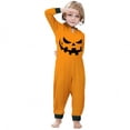 thumbnail image 1 of Combinaison à Capuche Imprimée Halloween Parent-Enfant avec Fermeture Éclair (Style Enfant), 1 of 3