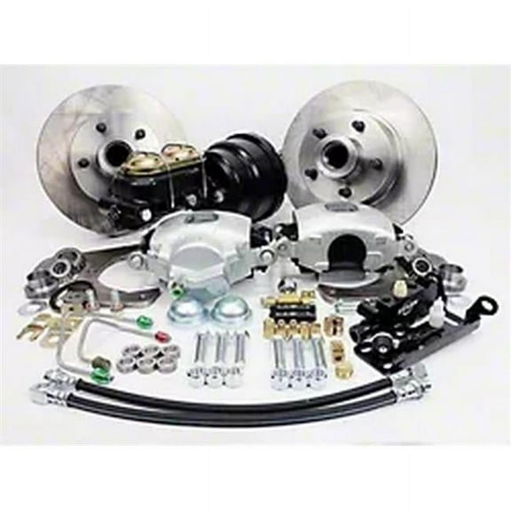 Master Power Brakes DB15432P Power Brake Kit with 5 x 4.5 in. Bolt Circle for 1953-1956 Ford F1 & F100 Pick Up