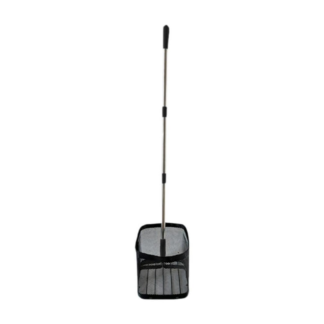 S SERENABLE Table Tennis Ball Retriever Gatherer Harvesting Tool Adjustable Pick up Tool Black