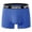 Royal Blue #5, variant on Dresfit Mens Boxer Briefs Moisture Wicking Solid Underwear for Men Stretch Breathable Mid Rise Underpants Dark Gray XL