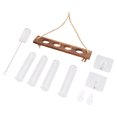 thumbnail image 2 of Plant Propagation Station Wall Hanging Terrarium With Wooden Stand Mini Test Tube for Home Room Decoration, 2 of 7