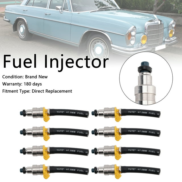 8PCS Fuel Injector 0000783123 Fit for Mercedes W108 W109 W116 R107 W111 M116