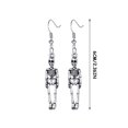 thumbnail image 2 of Pendientes para mujer, regalos para mujer, pendientes de Halloween, pendientes de calavera y araña, pendientes desgastados, pendientes, 2 of 2