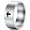 8mm silver, variant on Unisex Stainless Steel Cross Ring Classic Style Band for Men Women Jewelry