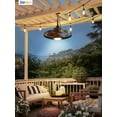 thumbnail image 6 of Zardon 20" Outdoor Ceiling Fan with Light and Remote Control, Waterproof Farmhouse Hanging Ceiling fans for Patio Gazebo Porch Pergola, 6 Speeds, APP Control, Brown, 6 of 8