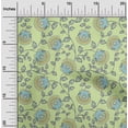 thumbnail image 1 of oneOone Cotton Poplin Light Green Fabric Leaves & Lotus Floral Diy Clothing Quilting Fabric Print Fabric By Yard 42 Inch Wide, 1 of 4