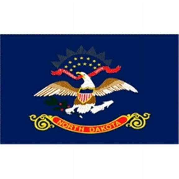 Annin Flagmakers 144150 2 ft.  X 3 ft.  Nyl-Glo North Dakota Flag