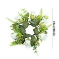 thumbnail image 3 of Mlkoz Home decoration, Rose Spring Wreaths For Front Door Outside Flower Wreath With Hydrangea Candle Rings Wreaths Artificial Home Wedding Centerpieces Decor For Holiday, Women Gifts, 3 of 6