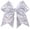 Silver, variant on 7" Glitter Large Hair Bow Clips for Girls Cheerleader Sequin Hair Bows for Cheerleading Teens Girls Softball Cheerleader Outfit