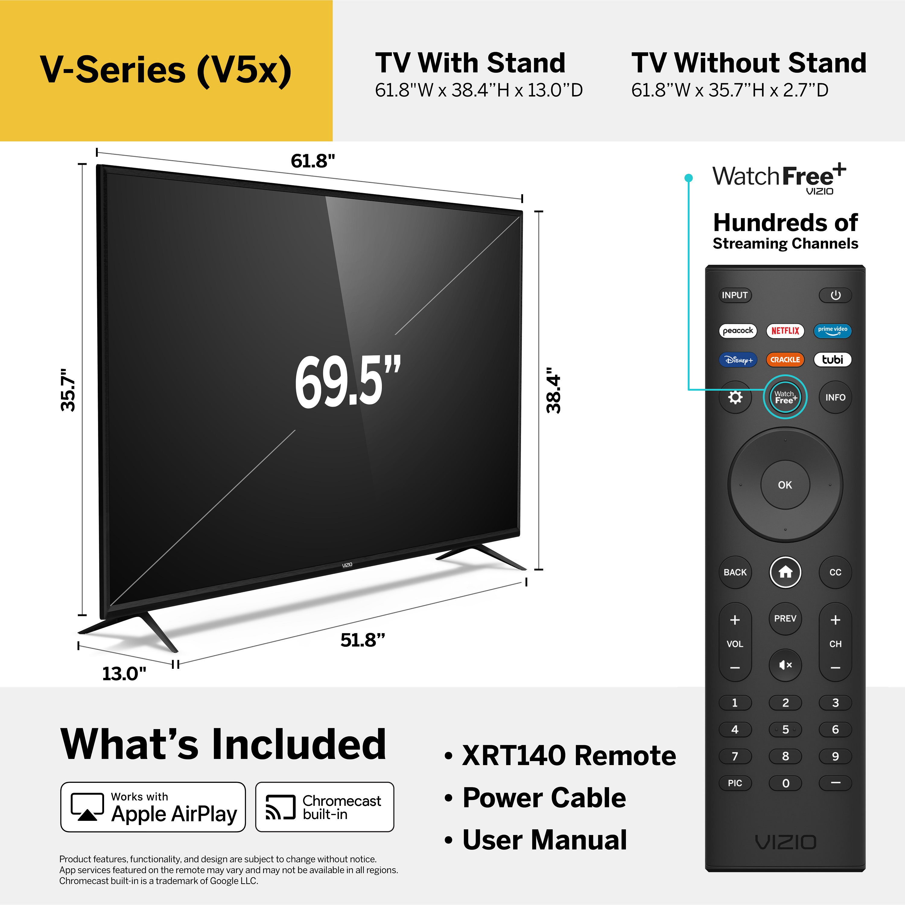 VIZIO 70" Class V-Series 4K UHD LED Smart TV V705x-J03 - image 5 of 21