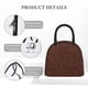 thumbnail image 4 of Balery Dark Brown Glitter Bolsa de Almuerzo para Mujeres, Caja de Almuerzo, Bolsa de Almuerzo Pequeña Impermeable, Tote de Almuerzo Reutilizable con Gran Capacidad, 4 of 6
