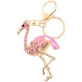 thumbnail image 5 of KAKOWELY Flamingo Keychains Pink Flamingo Design Keychains Rhinestone Key Rings Pendant Fashion Key Holder Craft Hanging Ornaments Gift5.51"X1.77"X0.59", 5 of 5