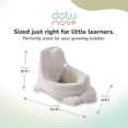 thumbnail image 3 of Dolu Nuve Portable Potty for Toddlers 18+ Months with Bunny-Themed Design, Beige, 3 of 5