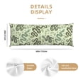 thumbnail image 2 of Naloa Green Snake Super Soft 20x60 Body Pillow Case,Long Side Hidden Zipper（PILLOWS ARE NOT INCLUDED）, 2 of 6