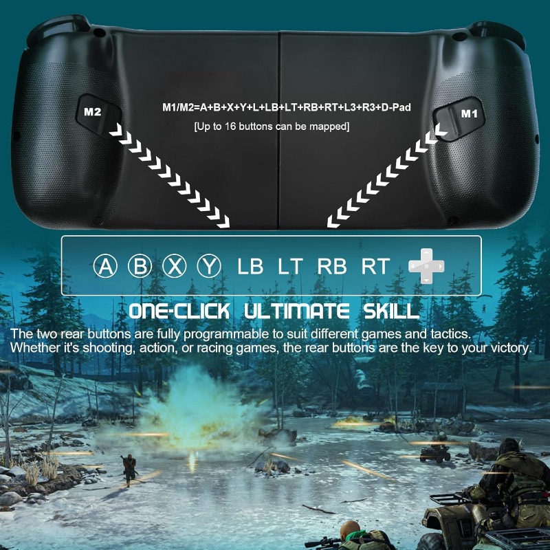 Phone Controller for iPhone/Android Support Phone Case, Mobile Gaming Controller with Ergonomic Design - Wireless Gamepad for Cloud Gaming & PS Remote Play